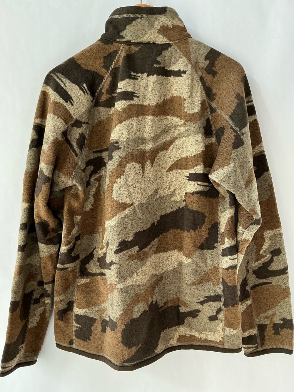 PATAGONIA Better Sweater 1/4 ZIP Kansas Sky Classic Tan Men’s Size Medium NWT! - Picture 4 of 11
